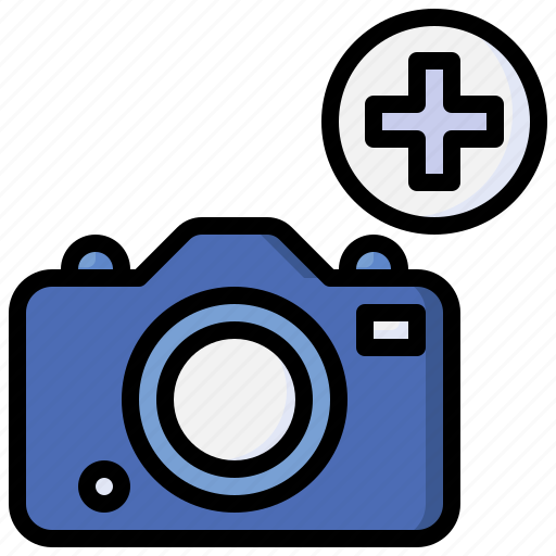 Camera, add, photography, cursor, plus icon - Download on Iconfinder