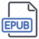 epub, extension, file