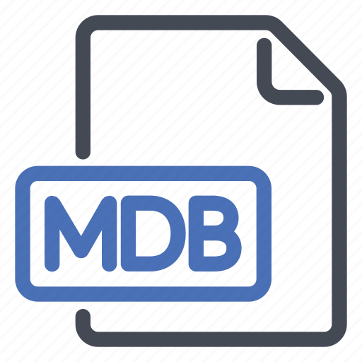 Extension, file, mdb icon - Download on Iconfinder