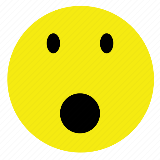 Astonished, emoticon, smiley, surprised, vintage, yellow icon - Download on Iconfinder