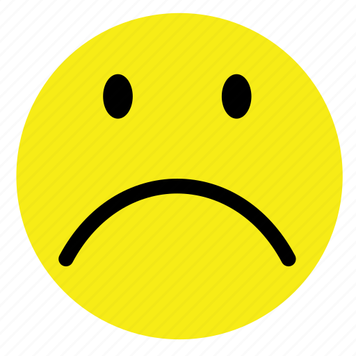 Emoticon, sad, smiley, unhappy, vintage, yellow icon - Download on Iconfinder