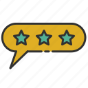 feedback, positive, review, stars