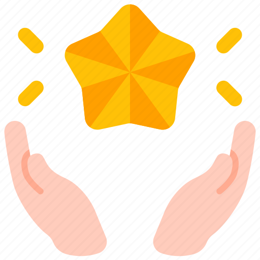 Loyalty, customer, star, hands, gestures, brand, cooperation icon - Download on Iconfinder