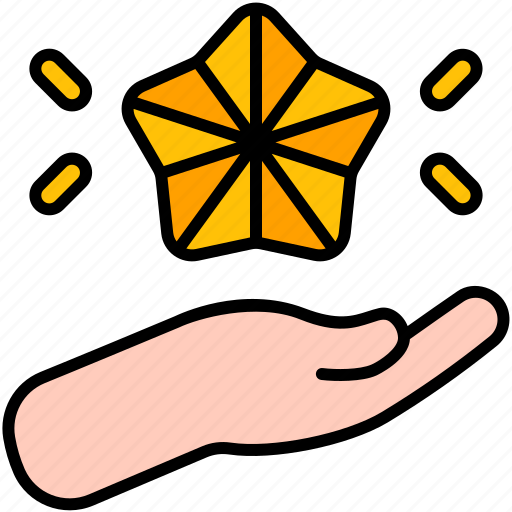 Trust, customer, loyalty, star, hand, excellent, achievement icon - Download on Iconfinder