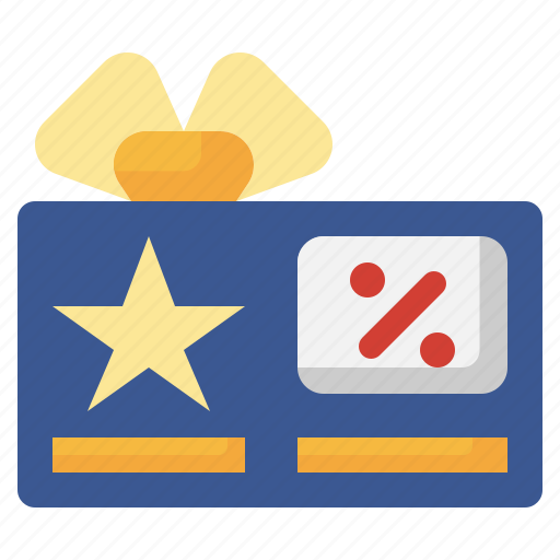Gift, card, commerce, shopping, voucher, offer icon - Download on Iconfinder