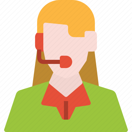 Avatar, customer, headphone, service, user, woman, worker icon - Download on Iconfinder