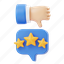 bad, review, star, hand, feedback, rating, finger, dislike, rate 
