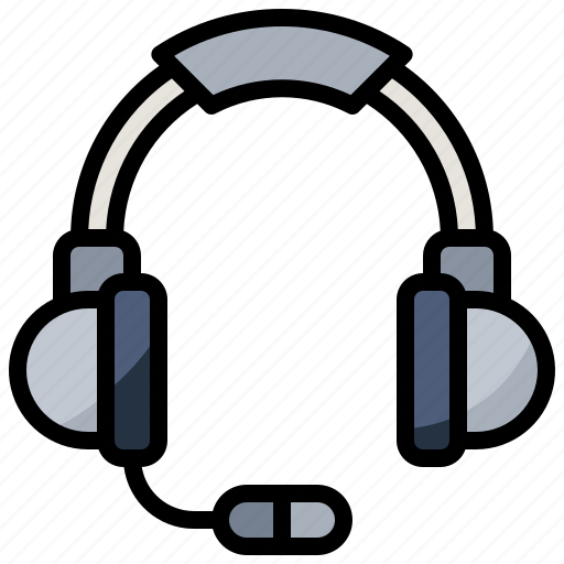 Customer, earphones, headphones, headset, microphone, service, technology icon - Download on Iconfinder