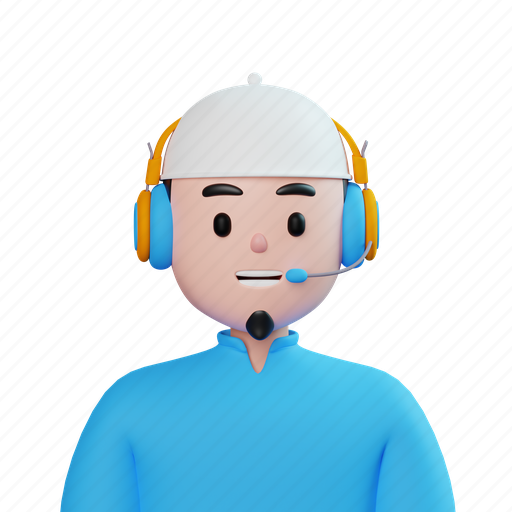 Moslem, male, customer, call, cartoon, man, avatar icon - Download on Iconfinder