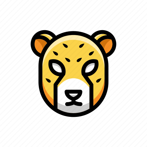 Cartoon, cute, animal, cheetah, modern icon - Download on Iconfinder