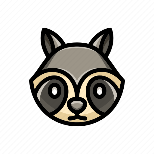 Cartoon, raccoon, animal, cute, modern icon - Download on Iconfinder