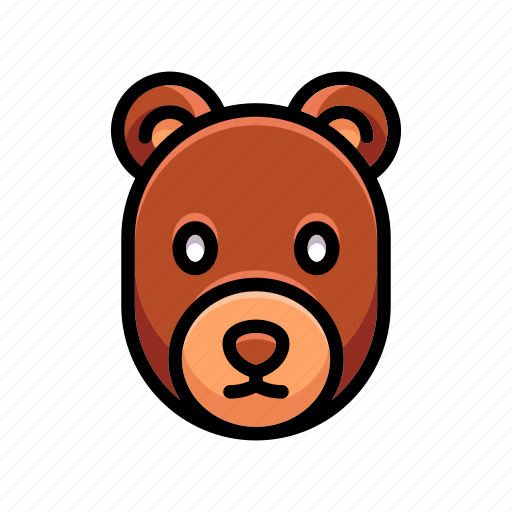 Cartoon, animal, cute, bear, modern icon - Download on Iconfinder