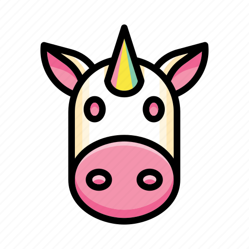Cartoon, animal, cute, unicorn, modern icon - Download on Iconfinder