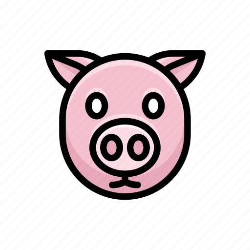 Cartoon, animal, cute, pig, modern icon - Download on Iconfinder