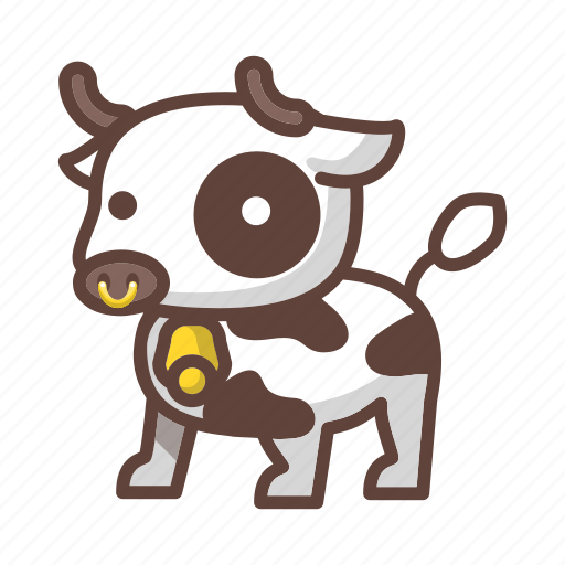 Animal, bull, cartoon, cow, farm, mammal, milk icon - Download on Iconfinder