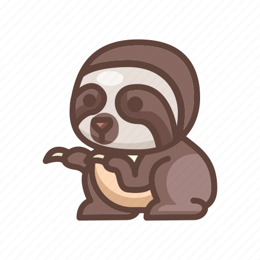 Animal, cartoon, cute, lazy, sloth, slow, wildlife icon - Download on Iconfinder