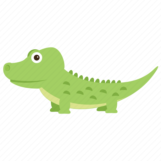Alligator, animal, cartoon animal, crocodile, reptile, wildlife, zoo icon - Download on Iconfinder