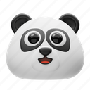 panda, animal, cute, face, smile, head, avatar, emotion, mascot