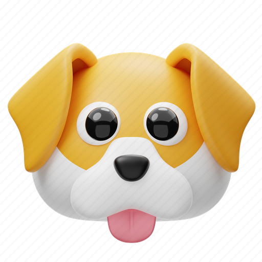 Dog, animal, cute, face, head, avatar, emotion icon - Download on Iconfinder