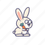 rabbit, animal, cute, cartoon 