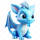 cute, blue, dragon, avatar 