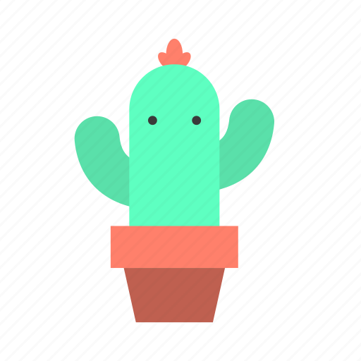 Cactus, cute, emoji, plant, pot icon - Download on Iconfinder