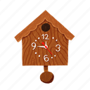 cuckoo clock, wall clock, house clock, hanging clock, furniture, clock, time