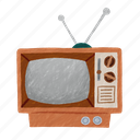 vintage television, television, retro, tv, furniture, classic television, old television