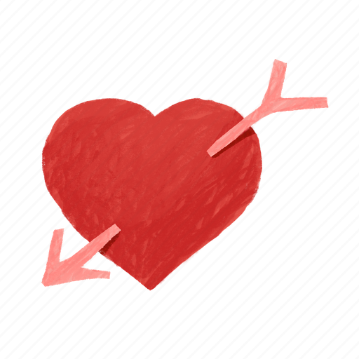 Heart, arrow, in love, love, cupid, love at first sight, valentine icon - Download on Iconfinder