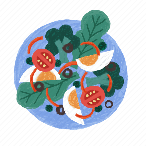 Salad, dish, food, clean food, vegetables, diet, healthy icon - Download on Iconfinder