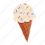 ice cream cone, vanilla ice cream, ice cream, dessert, summer, food, sweet 