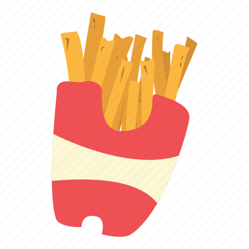 French fries, potato fries, fast-food, meal, delicious, snack, food icon - Download on Iconfinder