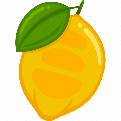 Lemon, cute, fruit, food, vector, tropical, cartoon icon - Download on Iconfinder