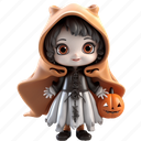 halloween, pumpkin, ghost, character 