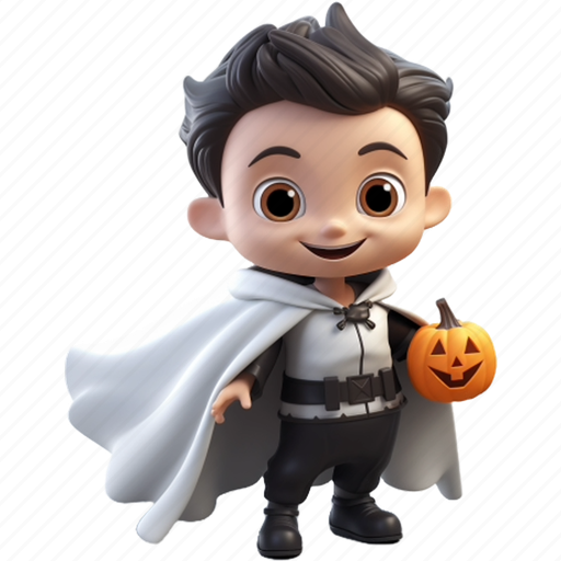 Halloween, pumpkin, ghost, character 3D illustration - Download on Iconfinder