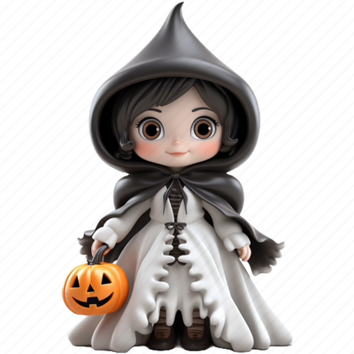 Halloween, pumpkin, cute, character 3D illustration - Download on Iconfinder