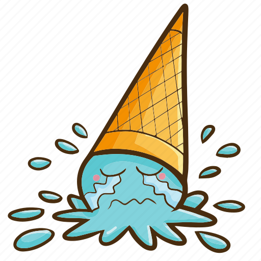 Fall, falling, ice cream, summer, food, sweet icon - Download on Iconfinder