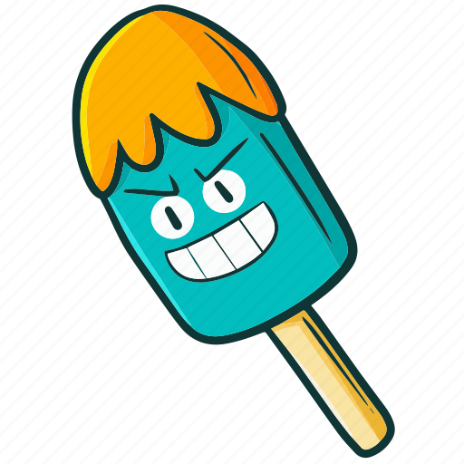 Grin, ice cream, summer, food, sweet, fresh icon - Download on Iconfinder