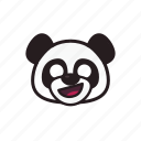 emoticon, panda, shocked, surprised