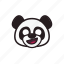 emoticon, panda, shocked, surprised 