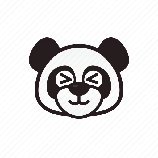 Emoticon, panda, shy, wink icon - Download on Iconfinder