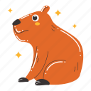 capybara, furry, rodent, pet, animal, wildlife, nature, world animal day