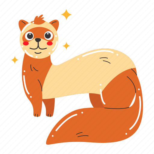 Ferret, mammal, weasel, pet, animal, wildlife, nature icon - Download on Iconfinder