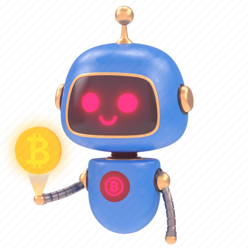 Cute, bot, ia, robot, artificial, intelligence, droid 3D illustration - Download on Iconfinder