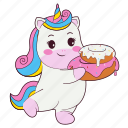 unicorn, donut, cake, animal, rainbow, celebration, birthday, sweet, food
