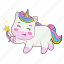 unicorn, magic wand, animal, horse, cute, rainbow, celebration, birthday, mascot 
