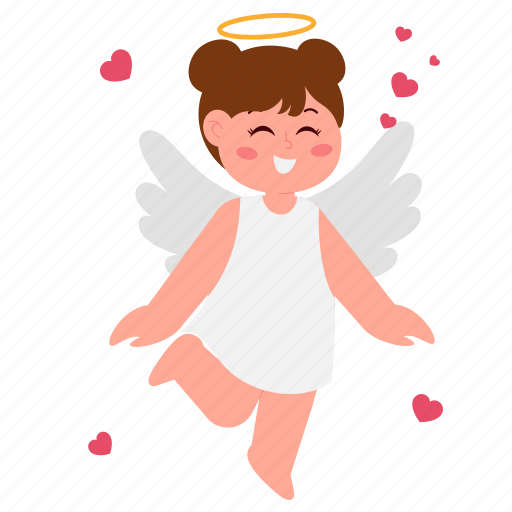 Angel, girl, cupid, valentine, kid, cute, love icon - Download on Iconfinder