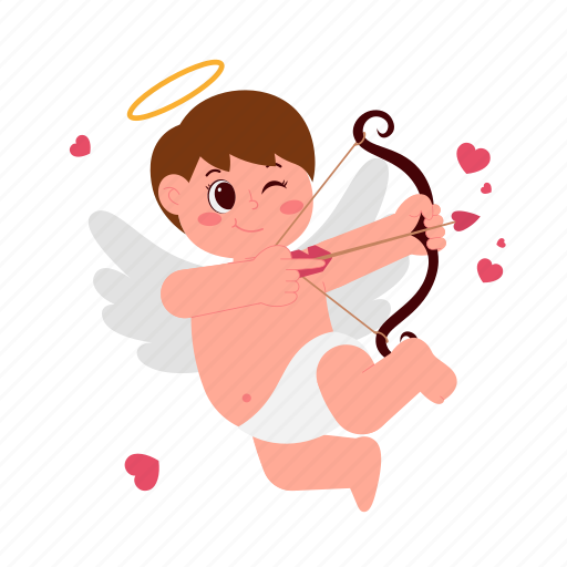 Cute, bow, arrow, cupid, valentine, kid, love icon - Download on Iconfinder