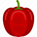 red, pepper, vector, cute, agriculture, food, vegetable, cartoon