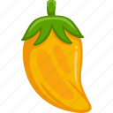 yellow, chili, vector, cute, healthy, agriculture, vegetable, fresh, cartoon